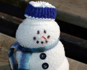 Smiling Sock Snowman
